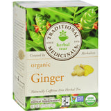 Traditional Medicinals Organic Ginger Herbal Tea - 16 Tea Bags - Case Of 6