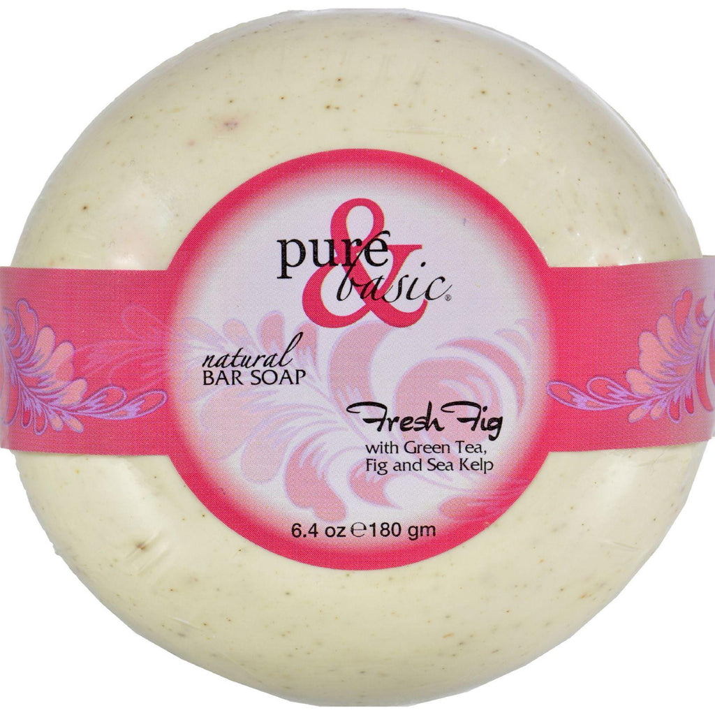 Pure And Basic Bar Soap - Fresh Fig - 6.4 Oz - 1 Case