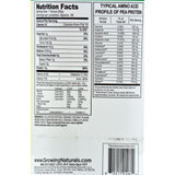 Growing Naturals Pea Protein Powder - Vanilla Blast - 33.5 Oz