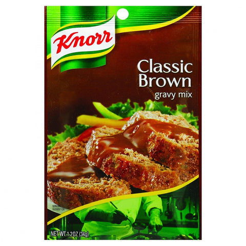 Knorr Gravy Mix - Classic Brown - 1.2 Oz - Case Of 12