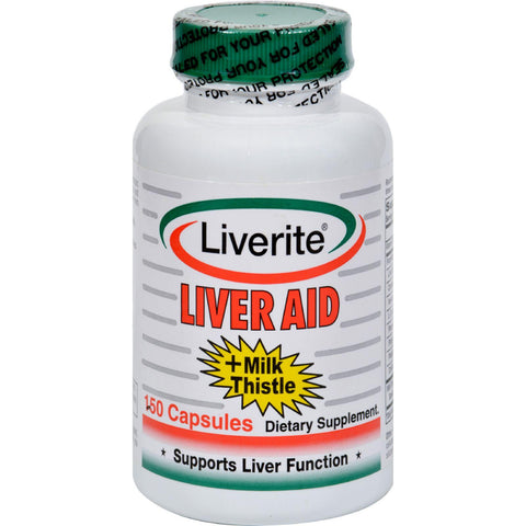 Liverite Liver Aid Plus Milk Thistle - 150 Capsules