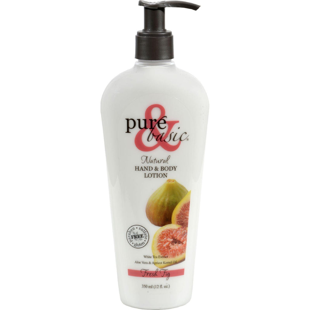 Pure And Basic Hand And Body Lotion - Fresh Fig - 12 Oz