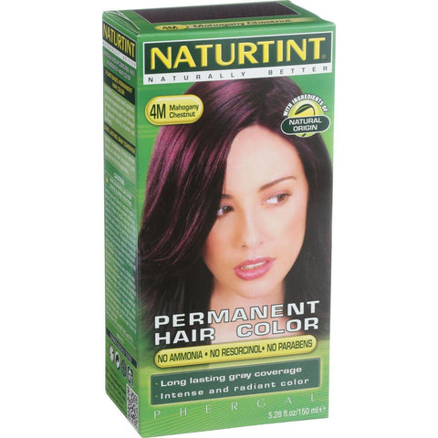 Naturtint Hair Color - Permanent - 4m - Mahogany Chestnut - 5.28 Oz