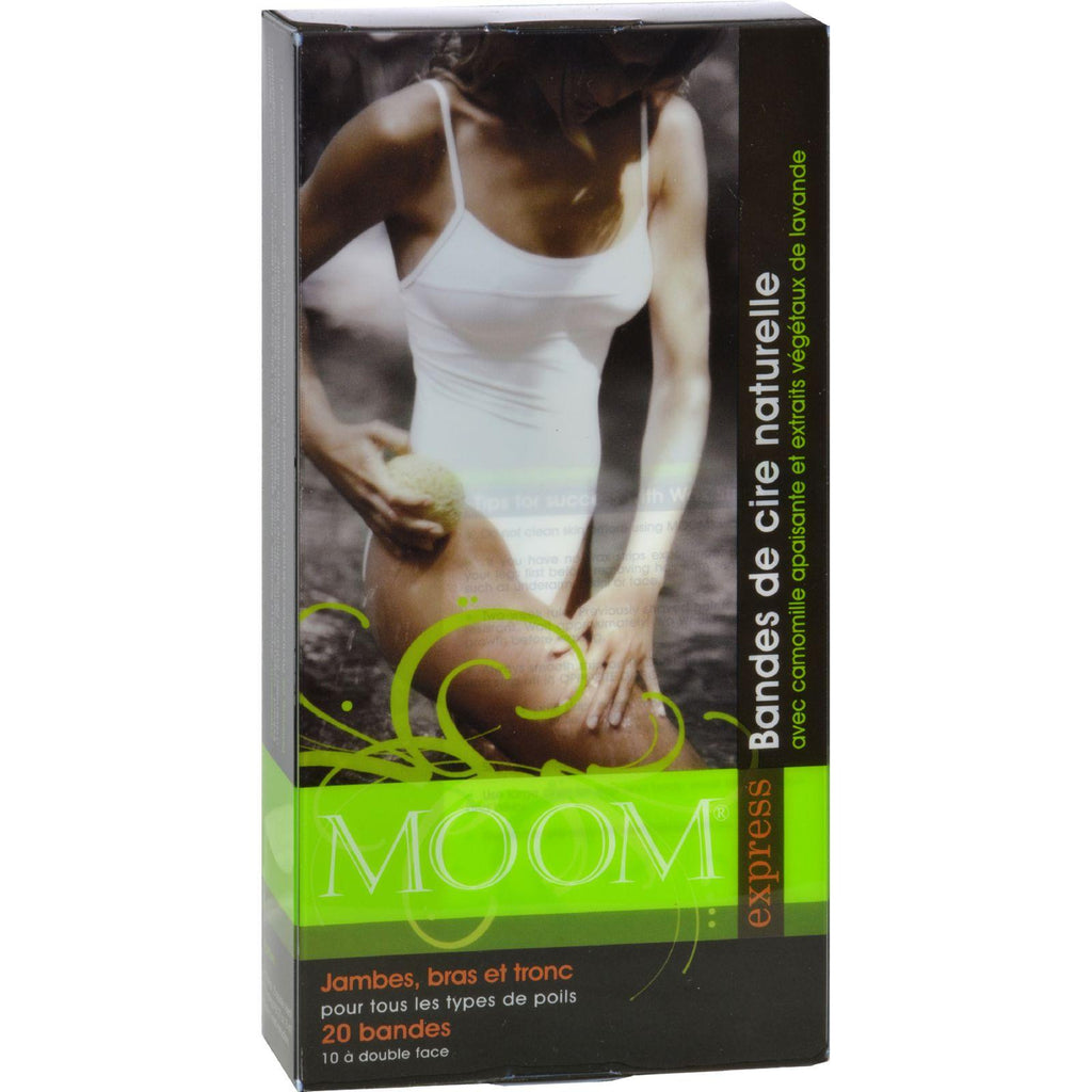 Moom Express Pre Wax Strips For Legs And Body - 20 Strips