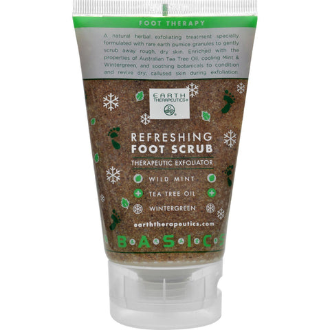 Earth Therapeutics Refreshing Foot Scrub Wild Mint - 4 Fl Oz