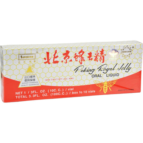 Superior Trading Co. Peking Royal Jelly Ampules - Pack Of 10 - 10 Cc Vials