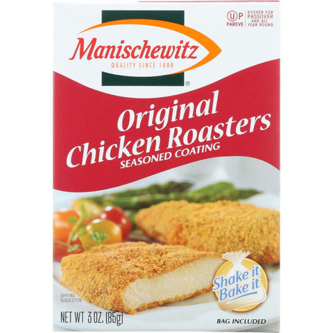 Manischewitz Seasoned Coating Crumb Mix - Original Chicken Roasters - 3 Oz - Case Of 12