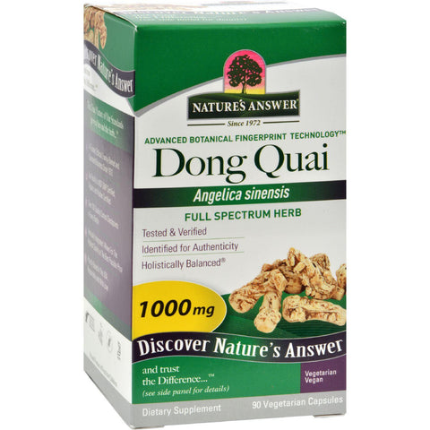 Nature's Answer Dong Quai Root Extract - 90 Vegetarian Capsules