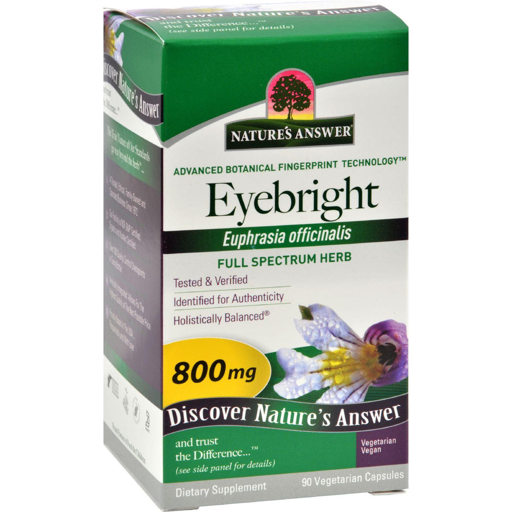 Nature's Answer Eyebright Herb - 90 Vegetarian Capsules