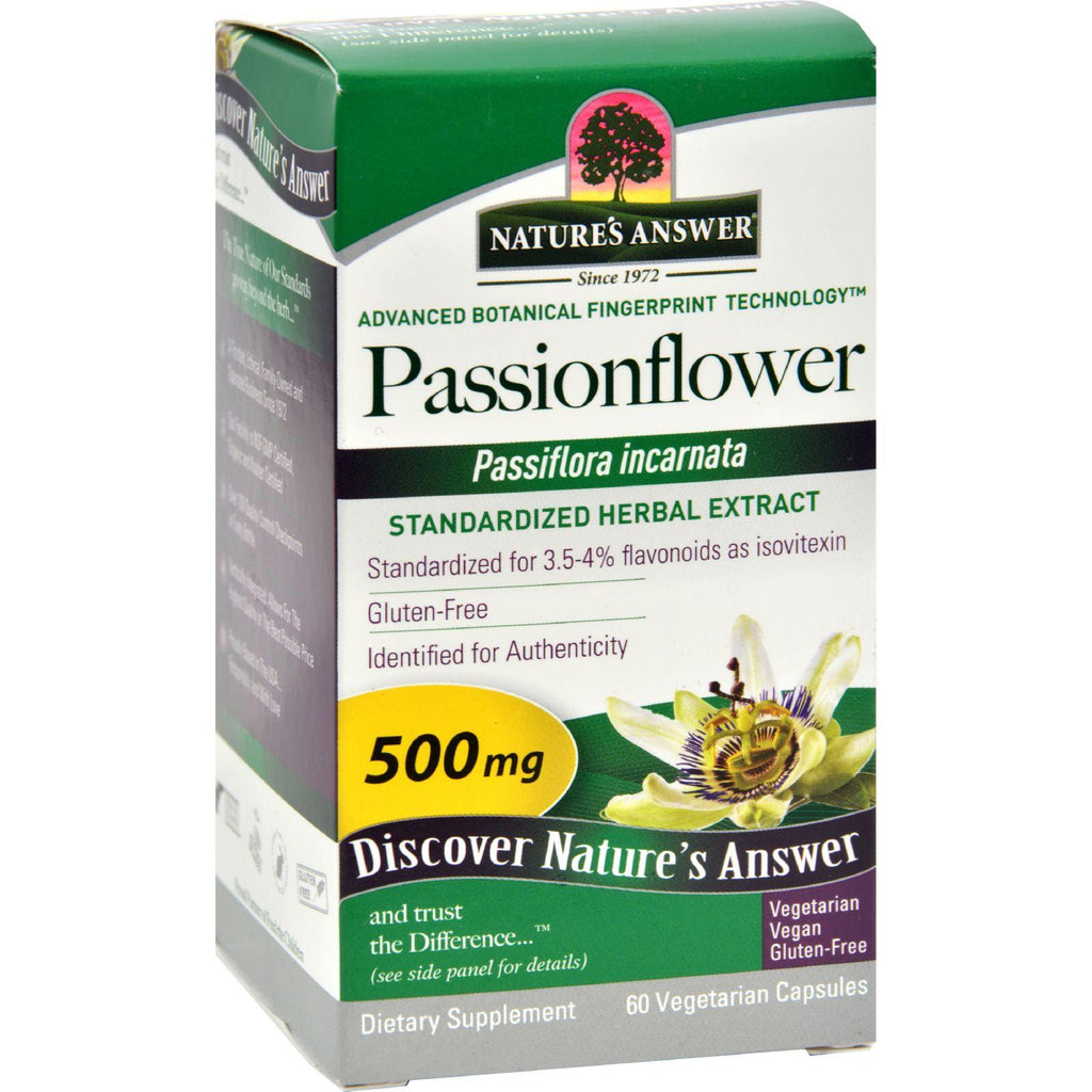 Nature's Answer Passionflower Extract - 60 Vegetarian Capsules