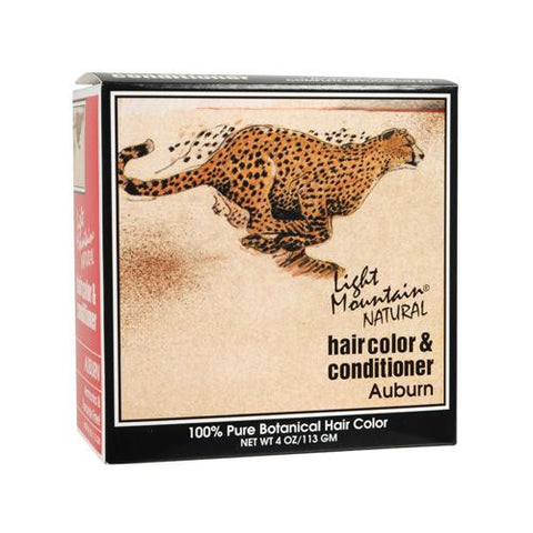 Light Mountain Natural Hair Color And Conditioner Auburn - 4 Fl Oz