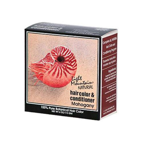 Light Mountain Hair Color And Conditioner - Mahogany - 4 Fl Oz