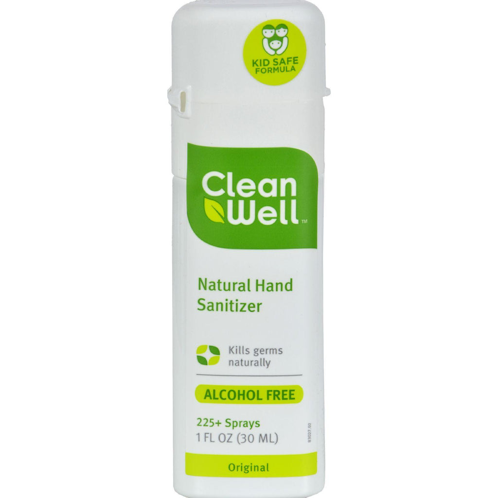 Cleanwell All-natural Hand Sanitizer Spray Alcohol-free - 1 Fl Oz - Case Of 24