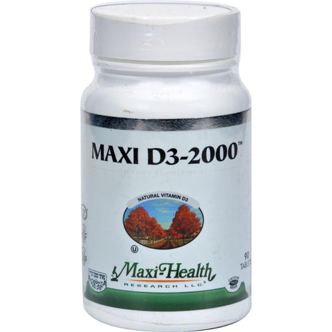 Maxi Health Kosher Vitamins Maxi D3 2000 - 2000 Iu - 90 Tablets