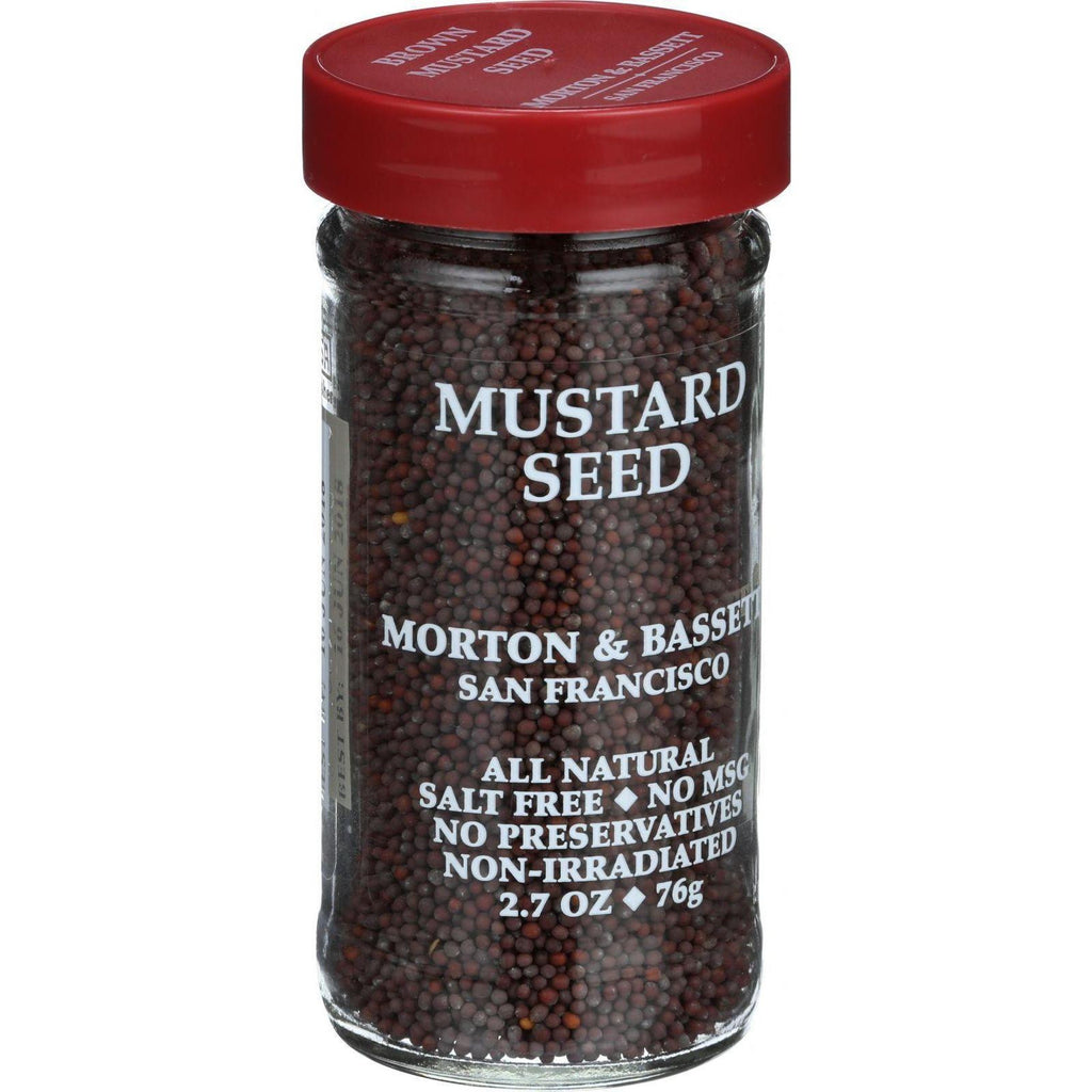 Morton And Bassett Seasoning - Mustard Seed - Brown - 2.7 Oz - Case Of 3