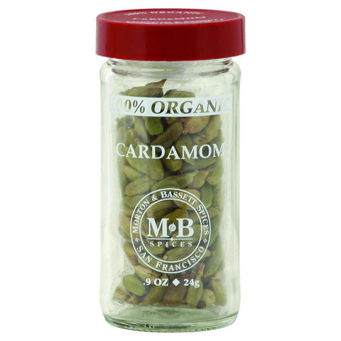 Morton And Bassett 100% Organic Seasoning - Cardamom - .9 Oz - Case Of 3