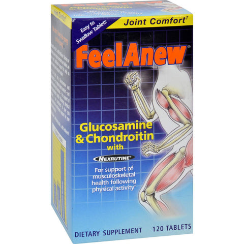 Natrol Feelanew Glucosamine And Chondroitin With Natural Cox-2 Inhibitor - 120 Tablets