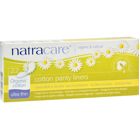 Natracare Ultra Thin Organic Cotton Panty Liners - 22 Pack