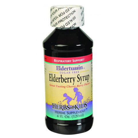 Herbs For Kids Eldertussin Elderberry Syrup - 4 Oz
