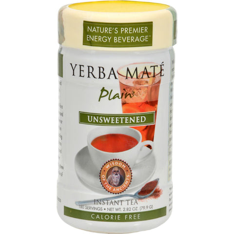 Wisdom Natural Instant Yerba Mate Tea Unsweetened - 2.82 Oz