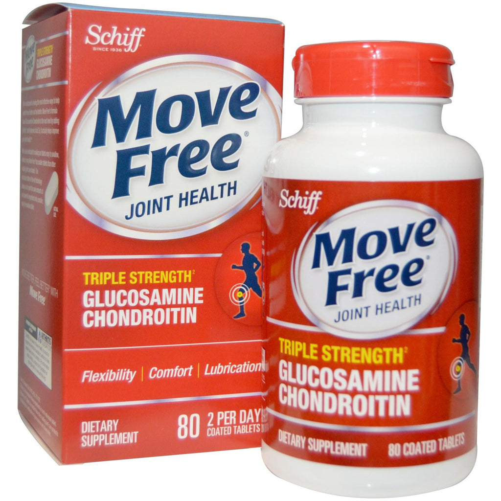 Schiff Move Free Advanced Triple Strength Plus Msm And Vitamin D3 - 80 Coated Tablets