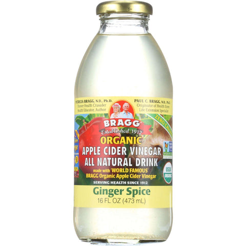 Bragg Apple Cider Vinegar Drink - Organic - Ginger Spice - 16 Oz - Case Of 12