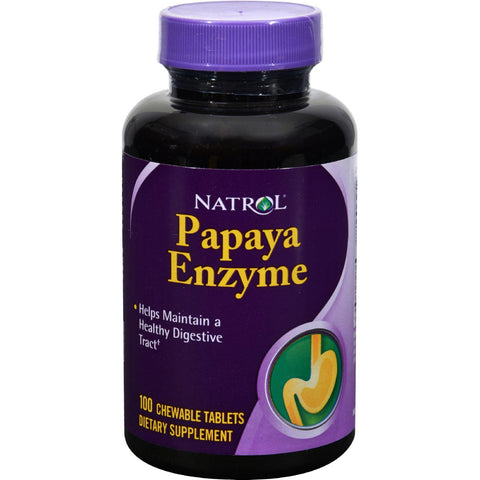 Natrol Papaya Enzyme - 100 Chewable Tablets