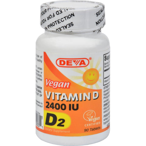 Deva Vegan Vitamin D - 2400 Iu - 90 Tablets