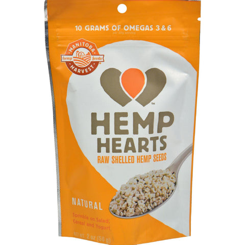 Manitoba Harvest Natural Hemp Hearts - Case Of 12 - 2 Oz