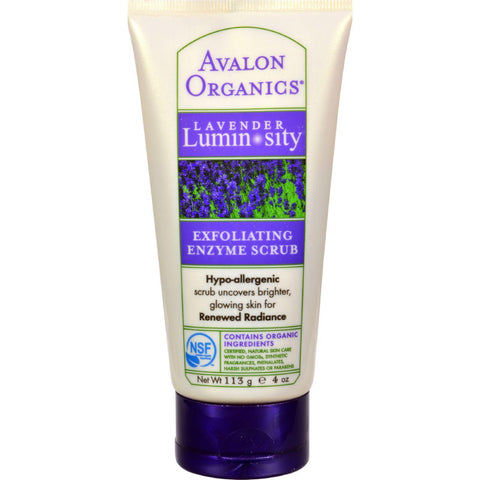 Avalon Organics Exfoliating Enzyme Scrub Lavender - 4 Fl Oz