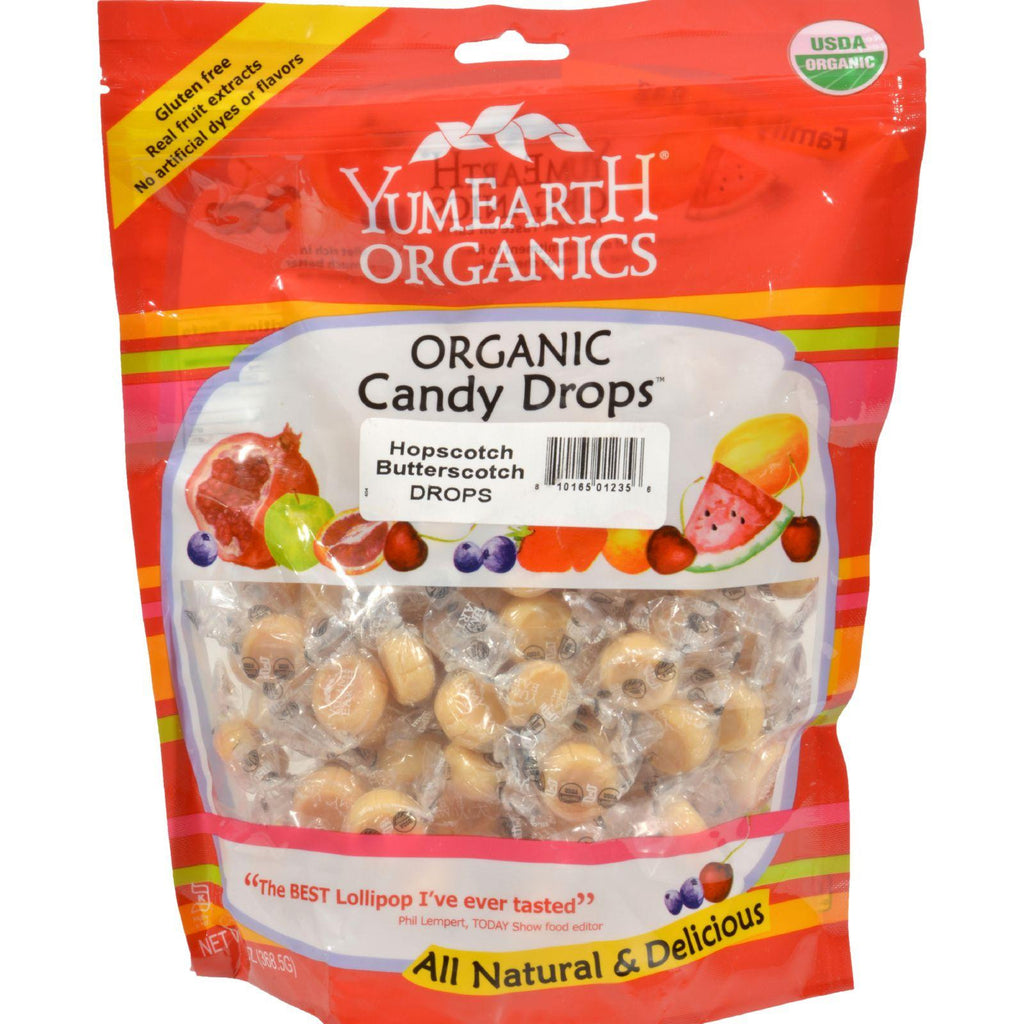 Yummy Earth Organic Hopscotch Butterscotch Drops - 13 Oz