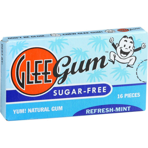 Glee Gum Chewing Gum - Refresh Mint - Sugar Free - 16 Pieces - Case Of 12