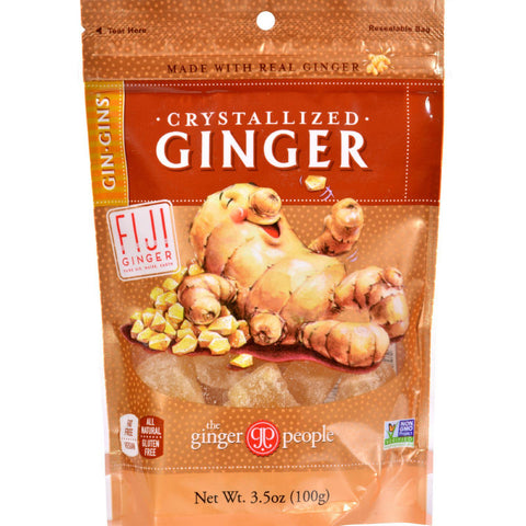 Ginger People Crystallized Ginger Candy - 3.5 Oz - Case Of 24
