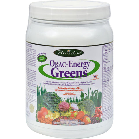 Paradise Herbs Orac Energy Greens - 12.8 Oz