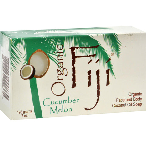 Organic Fiji Coconut Oil Soap Organic Cucumber - 7 Oz