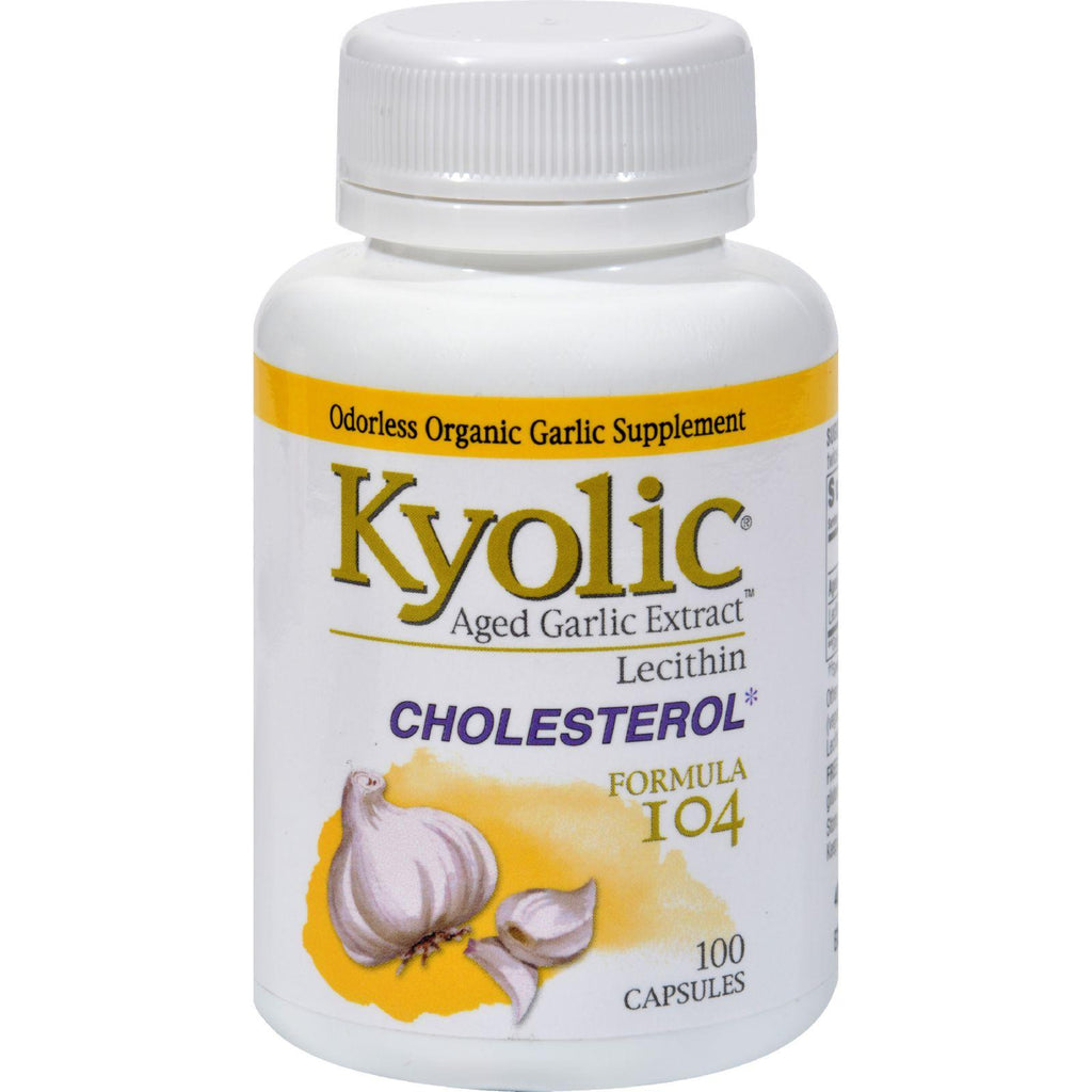 Kyolic Aged Garlic Extract Cholesterol Formula 104 - 100 Capsules