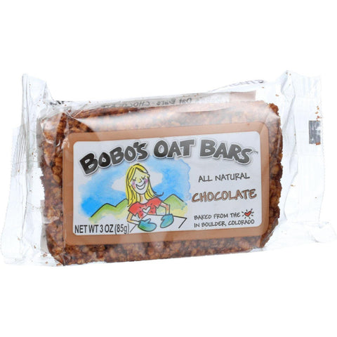 Bobo's Oat Bars - All Natural - Chocolate - 3 Oz Bars - Case Of 12
