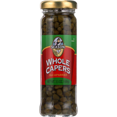 Season Brand Capers - Whole - Non Pariels - 3.5 Oz - Case Of 6
