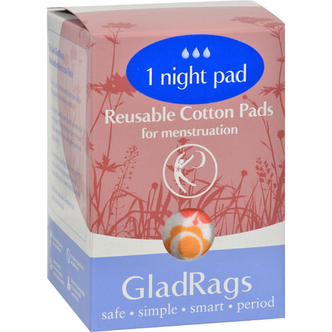 Gladrags Color Night Time Pads - 1 Pack