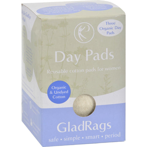Gladrags Organic Undyed Day Pads - 3 Pack