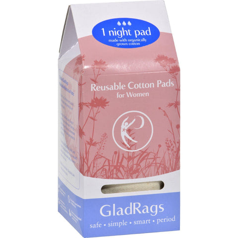 Gladrags Organic Undyed Night Pads - 1 Pack
