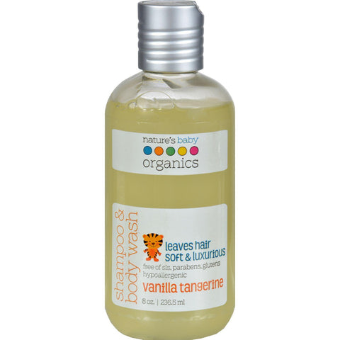 Nature's Baby Organics Shampoo And Body Wash Vanilla Tangerine - 8 Fl Oz