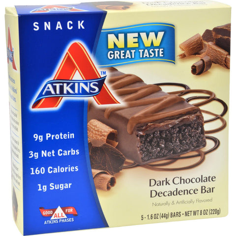 Atkins Advantage Bar Dark Chocolate Decadence - 5 Bars
