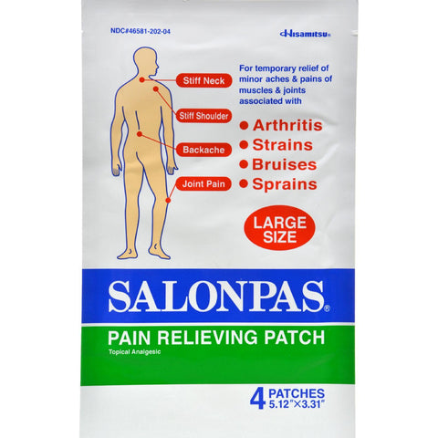 Salonpas Pain Relief Patch - Large - 4 Pack