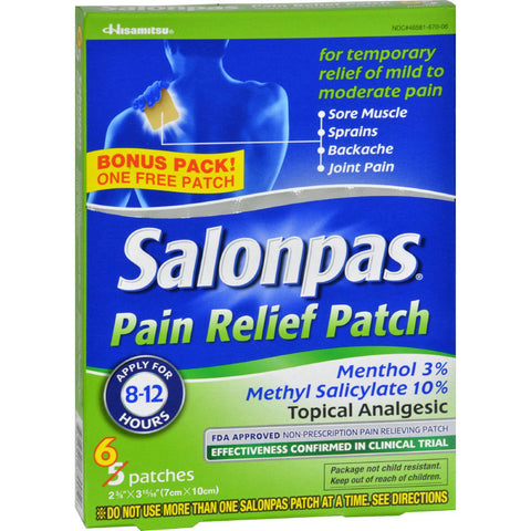 Salonpas Pain Relief Patch - 5 Pack