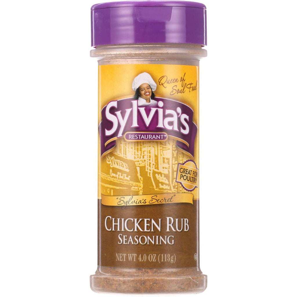 Sylvias Seasoning - Chicken Rub - 4 Oz - Case Of 12
