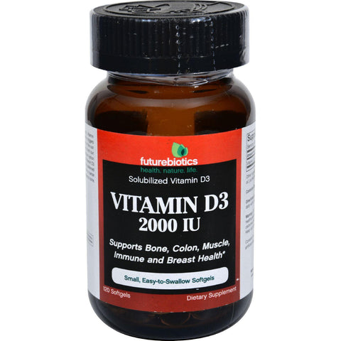 Futurebiotics Vitamin D3 - 2000 Iu - 120 Softgels