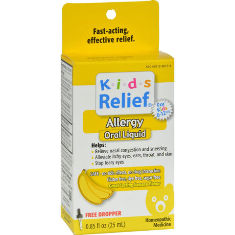 Homeolab Usa Kids Relief Allergy Banana - 0.85 Fl Oz
