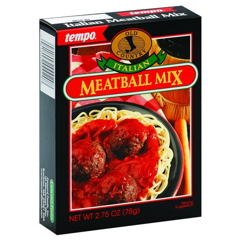 Tempo Old Country Meatball Mix - Italian - 2.75 Oz - Case Of 12