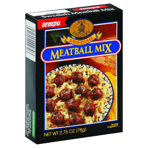 Tempo Old Country Meatball Mix - Swedish - 2.75 Oz - Case Of 12